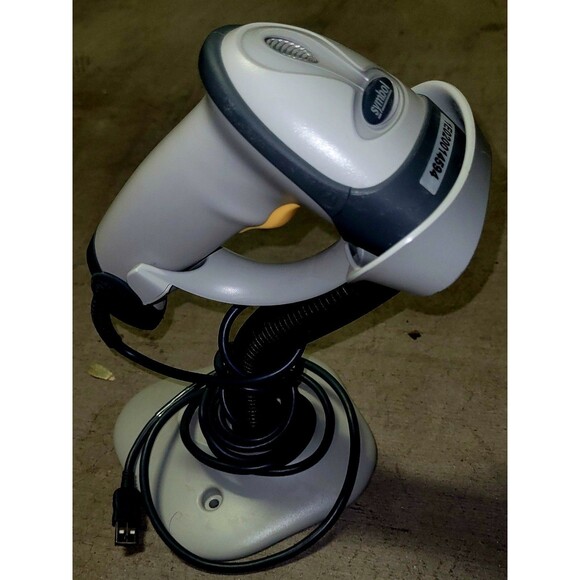 Symbol LS2208-SR20001R Handheld Laser Barcode Scanner w/ USB Cord & Stand - Picture 1 of 2